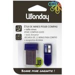 Wonday - Étui de 12 mines de compas + taille mine