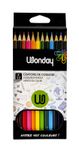 Wonday - 12 Crayons de couleur - pointe moyenne