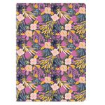 Carnet A6 ligné/petits carreaux Salto fleurs mauves