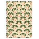 Carnet A6 ligné/petits carreaux Salto palmiers et guépards