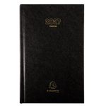 Agenda de bureau Carré - Travers horaire - 1 jour par page - 13,5 x 21 cm - noir - Exacompta