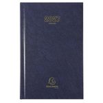 Agenda de bureau Carré - Travers horaire - 1 jour par page - 13,5 x 21 cm - disponible dans différentes couleurs - Exacompta