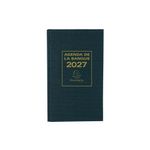 Agenda de bureau Banquier Large - Euros et Cents - 1 volume - 2 pages par jour - 17,5 x 28 cm - Noir - Exacompta