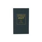 Agenda de bureau Banquier Large - Euros et Cents - 2 volumes - 2 pages par jour - 17,5 x 28 cm - Noir - Exacompta