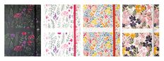 Agenda à élastique Oxford Flowers - 1 jour par page - 15 x 21 cm - disponible dans différentes couleurs - Hamelin