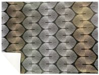 Logistipack - Papier cadeau - 70 cm x 50 m - 70 g/m² - noir et or tribal