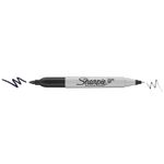 Sharpie - Marqueur permanent double pointe fine et ultra fine - noir