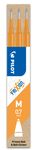 Pilot Frixion Ball - 3 Recharges pour rollers effaçables - 0,7 mm - orange abricot