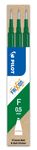 Pilot Frixion Ball - 3 Recharges pour rollers effaçables - 0,5 mm - vert