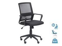 Fauteuil de bureau LIBERTY 01 - accoudoirs fixes - sans appui-tête - noir