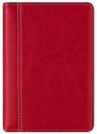Agenda de poche spiralé Delta Palermo - 1 semaine sur 2 pages - 8 x 12 cm - rouge - Brepols