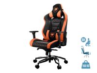 Fauteuil gamer ARMOR TITAN PRO- accoudoirs réglables - appui-tête amovible - noir et orange