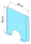 Exacompta - Vitre de protection de comptoir à poser - 95 x 68 cm
