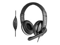 NGS VOX 800 - Casque filaire avec micro - connexion USB - noir