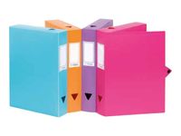 Viquel - Boîte de classement plastique - dos 40 mm - rose fuchsia