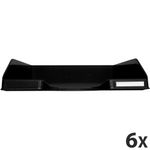 Exacompta COMBO - 6 Corbeilles à courrier noir