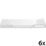 Exacompta COMBO Glossy - 6 Corbeilles à courrier blanc