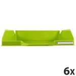 Exacompta COMBO Glossy - 6 Corbeilles à courrier vert anis