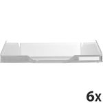 Exacompta COMBO - 6 Corbeilles à courrier cristal