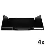 Exacompta COMBO MAXI - 4 Corbeilles à courrier noir