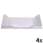 Exacompta COMBO MAXI - 4 Corbeilles à courrier cristal