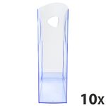 Exacompta Ecomag Linicolor - 10 Porte-revues bleu glacé translucide