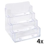 Exacompta - 4 Porte-cartes de visite - 4 compartiments