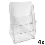 Exacompta - 4 Porte-brochures A4 - 3 compartiments