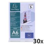 Exacompta - 30 Porte-visuels droit - A6 vertical