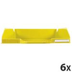 Exacompta Classic COMBO Midi - Bandeja carta - para A4 Plus - amarillo satinado (paquete de 6)