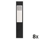 Exacompta Exabox - 8 Boîtes de classement en carte lustrée - dos 60 mm - noir