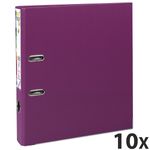 Exacompta Prem'Touch - 10 Classeurs à levier - Dos 50 mm - A4 Maxi - pour 400 feuilles - fuchsia