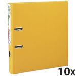 Exacompta Prem'Touch - 10 Classeurs à levier - Dos 50 mm - A4 Maxi - pour 400 feuilles - jaune