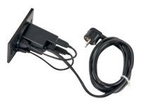 Obturateur d'alimentation VPAD pour caisson TOWER - 1 prise 220V + 2 prises USB - blanc