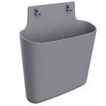 Corbeille murale XL - H 38,5 x L 40 x P 11,5 cm - anthracite