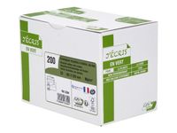 GPV Green - 200 Enveloppes recyclées C5 162 x 229 mm - 80 gr - fenêtre 45x100 mm - blanc - bande adhésive ouverture rapide