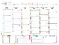 Oberthur Bullet - Calendrier 6 mois par face - 40,5 x 52 cm