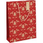 Clairefontaine Eurowrap - Sac cadeau - 26,5 cm x 14 cm x 33 cm - dalécarlie rouge