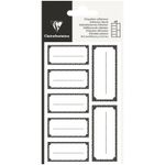Clairefontaine Eurowrap Excellia - 28 Étiquettes cadeau - 8 x 16 cm - noir