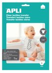 Apli - Papier transfert sur textiles clairs 3 feuilles A4 - Réf. 17168