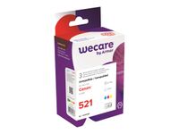 Wecare - Paquete de 3 - amarillo, cián, magenta - compatible - refabricado - cartucho de tinta - para Canon PIXMA iP4700, MP540, MP550, MP560, MP620, MP630, MP640, MP980, MP990, MX860, MX870