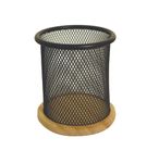 Pot a crayons mesh bois