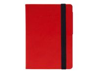 Legami My Notebook - Carnet de notes à élastique - 9,5 x 13,5 cm - ligné - rouge