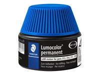 STAEDTLER Lumocolor - Flacon de recharge 15 ml - bleu - pour feutres permanents Lumocolor 313/314/317/319