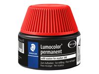 STAEDTLER Lumocolor - Flacon de recharge 20 ml - rouge - pour marqueurs permanents Lumocolor 348