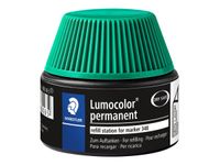 STAEDTLER Lumocolor - Flacon de recharge 20 ml - vert - pour marqueurs permanents Lumocolor 348
