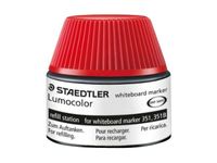 STAEDTLER LUMOCOLOR - Flacon de recharge 20 ml - rouge - pour marqueurs effaçables Lumocolor 351