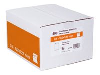 GPV - 500 Pochettes Enveloppes C5 162 x 229 mm - 90 gr - sans fenêtre - blanc - bande adhésive