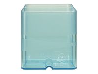 Exacompta Pen-Cube - Pot à crayons turquoise translucide