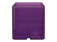 Exacompta Pen-Cube - Pot à crayons violet translucide